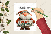 Christmas Santa Clipart Bundle, an Illustration by Creative Art (Thumbnail 8 of 10)