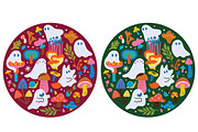 Tiny Weird Worlds Sticker Collection, an Object Illustration by PenguinHouse (Thumbnail 12 of 18)