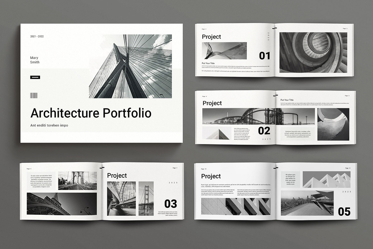 Architecture Portfolio Landscape, a Brochure Template by Seeing-art (Photo 1 of 10)
