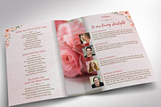 Floral Tabloid Funeral Program, a Brochure Template by Four C Graphic (Thumbnail 5 of 10)