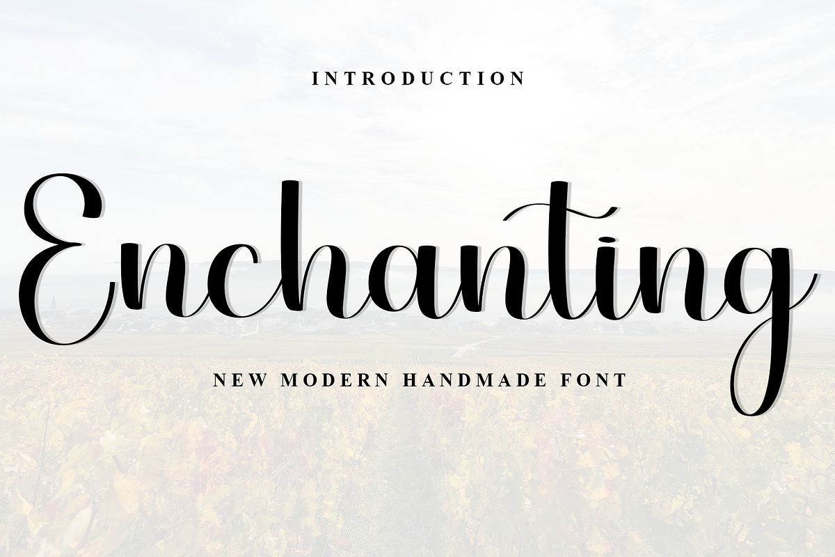 Enchanting, a Handwritten Font by InermediaSTUDIO (Photo 1 of 8)