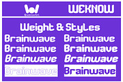 Brainwave font, a Font by weknow (Thumbnail 7 of 8)