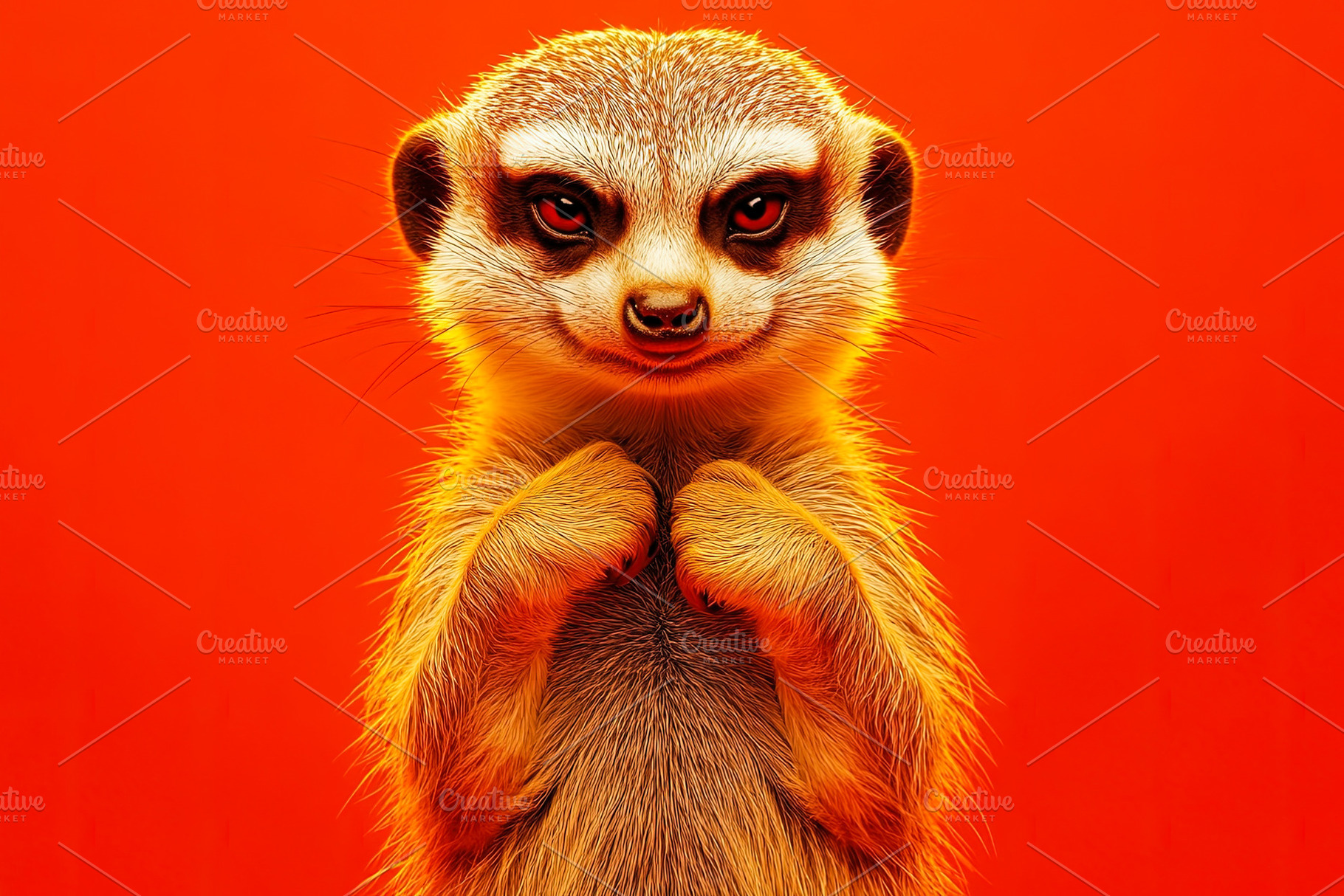 Adorable Meerkat with Playful Expression, an Animal Photo by Ales Munt