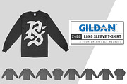 Gildan 2400 Long Sleeve T-shirt, a Shirt Mockup by Pixel Sauce™ (Thumbnail 1 of 7)