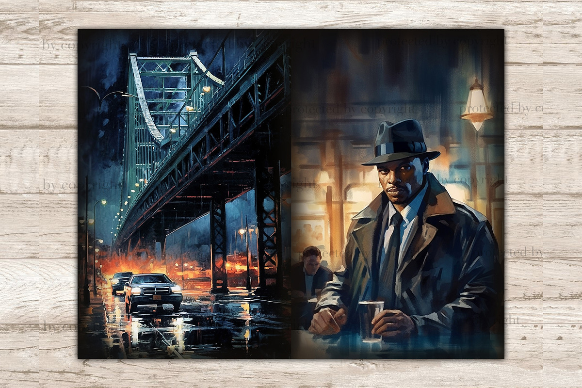 Noire Detective Junk Journal Kit, a Person Illustration by GlamArtZhanna (Photo 8 of 9)