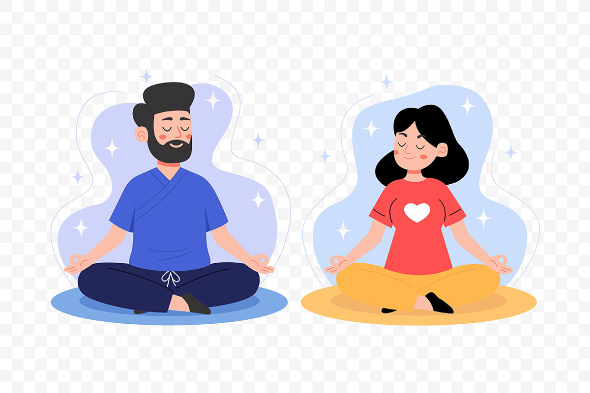 Meditation and Mindfulness, a Person Illustration by Partikusi Design (Photo 3 of 3)