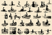 Vintage Coastal Travel Illustrations, an Object Illustration by Nocturnal Wolf (Thumbnail 19 of 27)