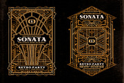 ArtDeco Badges & Frames, an Object Graphic by Cruzine (Thumbnail 3 of 5)