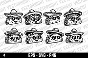 Cartoon mascot of a taco, a Food Illustration by Vectorhight (Thumbnail 1 of 5)