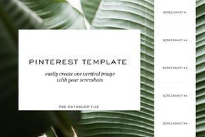PSD | Pinterest Template 