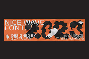 Nice Wave Font. Fun Display Typeface