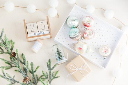 Holiday Flat Lay Stock Image, a Photo by Fine Stock Art