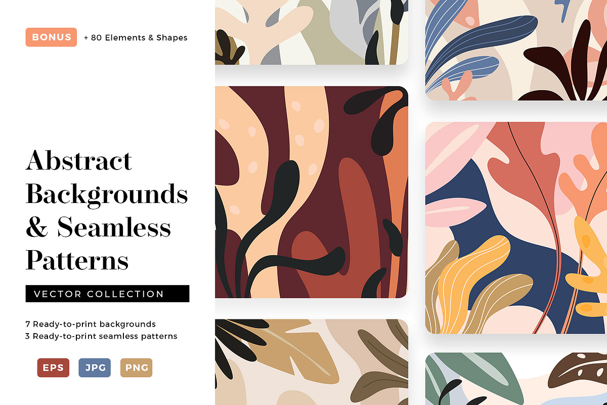 Abstract Backgrounds & Patterns, a Decorative Illustration by Kotulska (Photo 1 of 9)