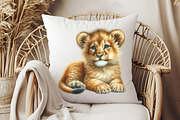Safari Animals Watercolor Clipart, an Illustration by Pixels.Craft (Thumbnail 7 of 7)