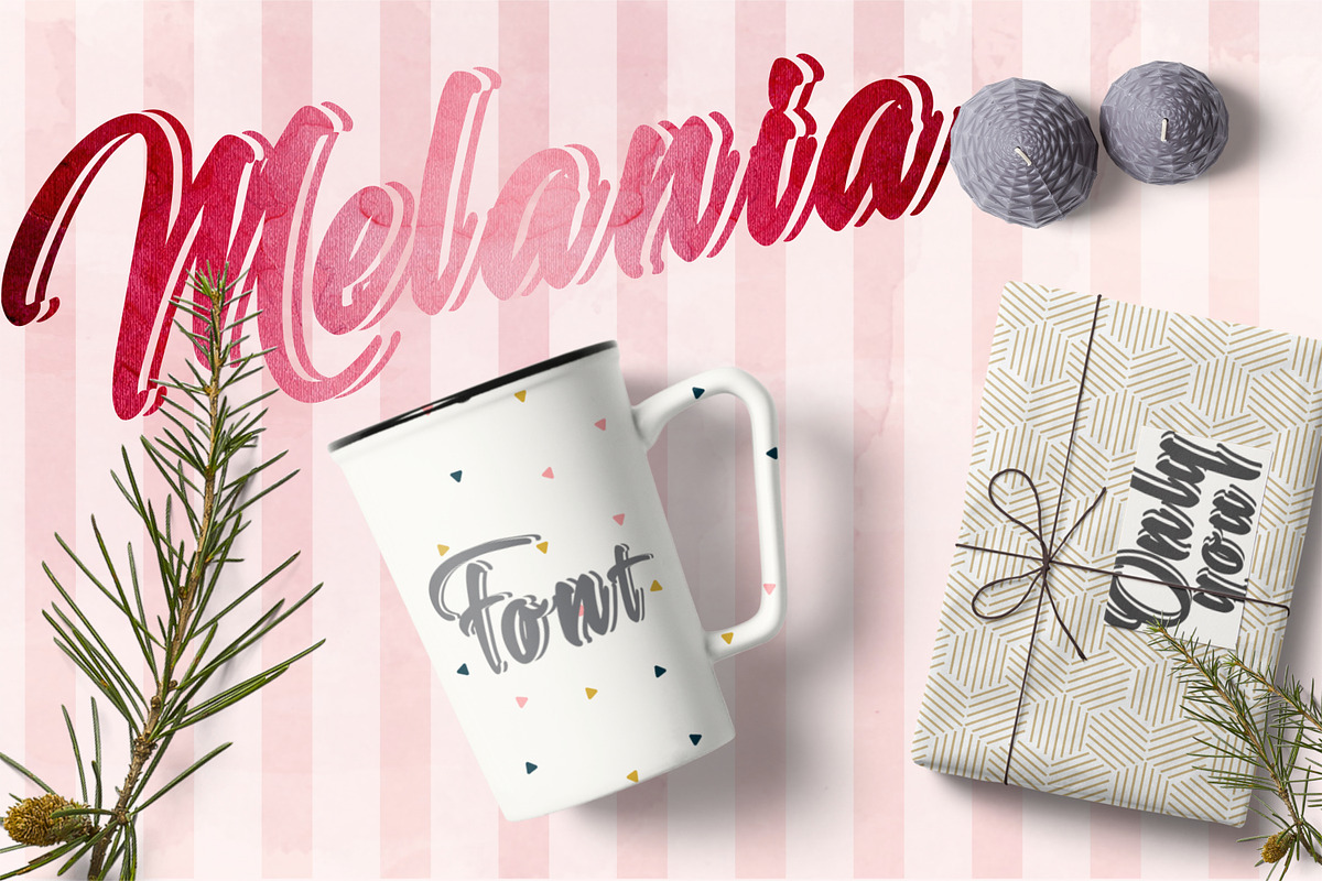 Melania - Beautiful Script preview 4