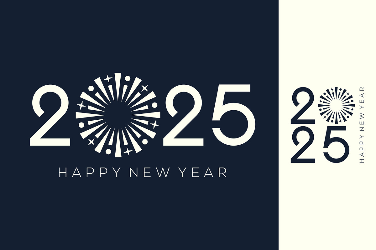 2025 Happy New Year design vector., a Branding & Logo Template by BARONSTD (Photo 3 of 3)