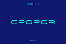 Cropor - Modern Display Typeface