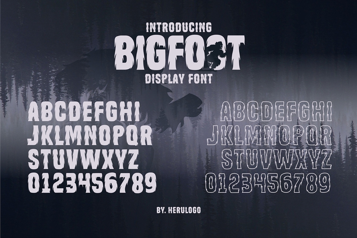 BIGFOOT 2021, a Font by herulogo (Photo 6 of 7)