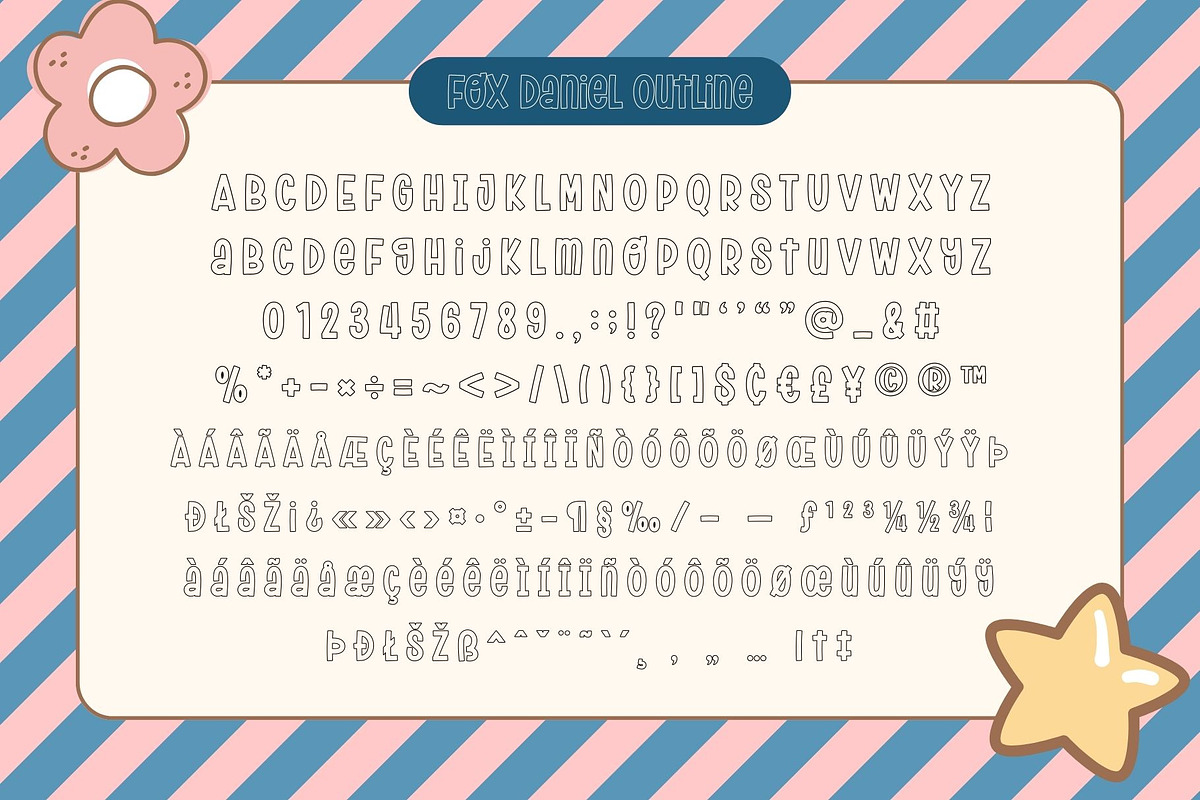 Fox Daniel : 6 Font Styles, a Symbol Font by Fox7 By Rattana (Photo 11 of 13)