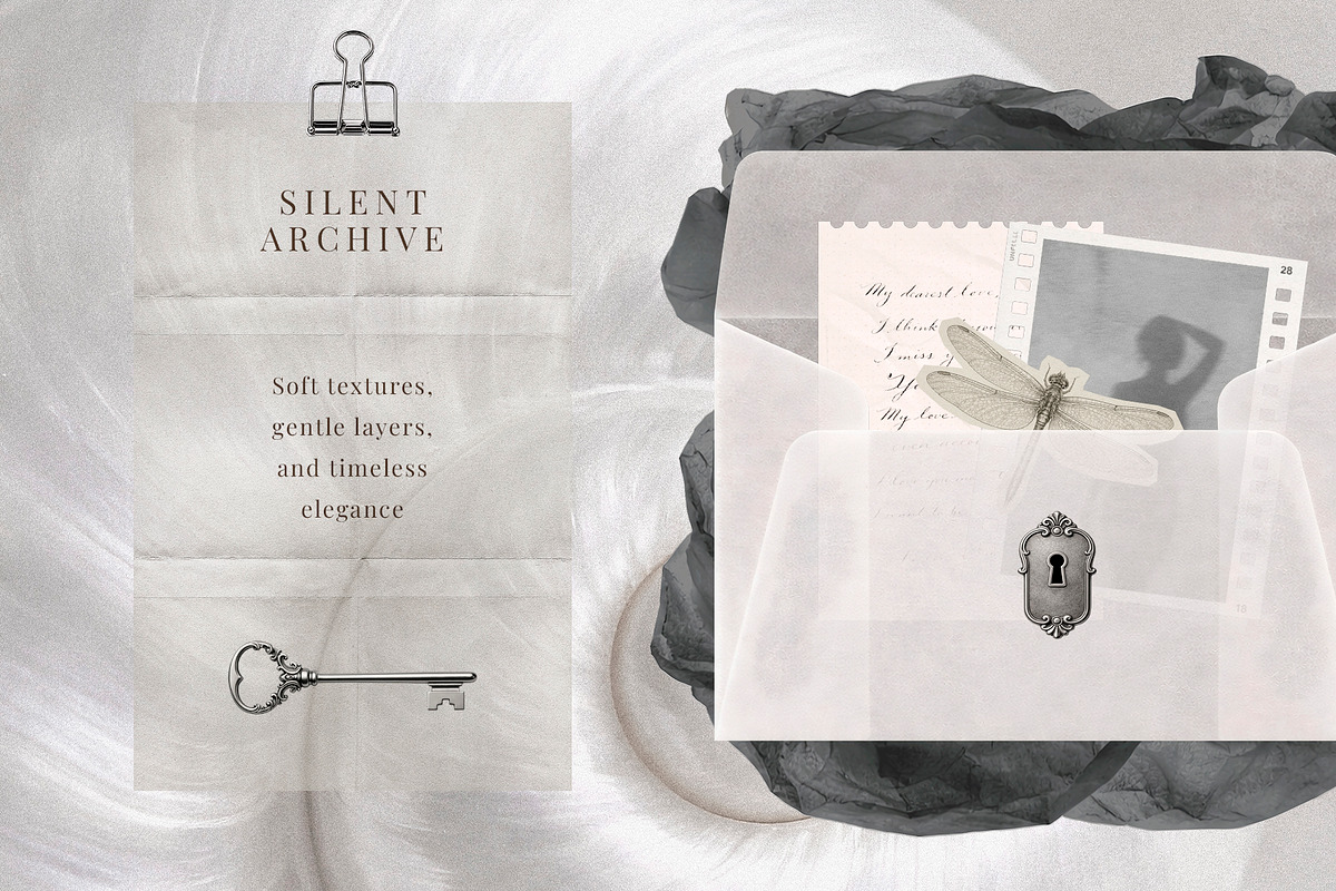 Elegant Paper Elements & Textures, an Object Graphic by Eva Gentle (Photo 2 of 10)