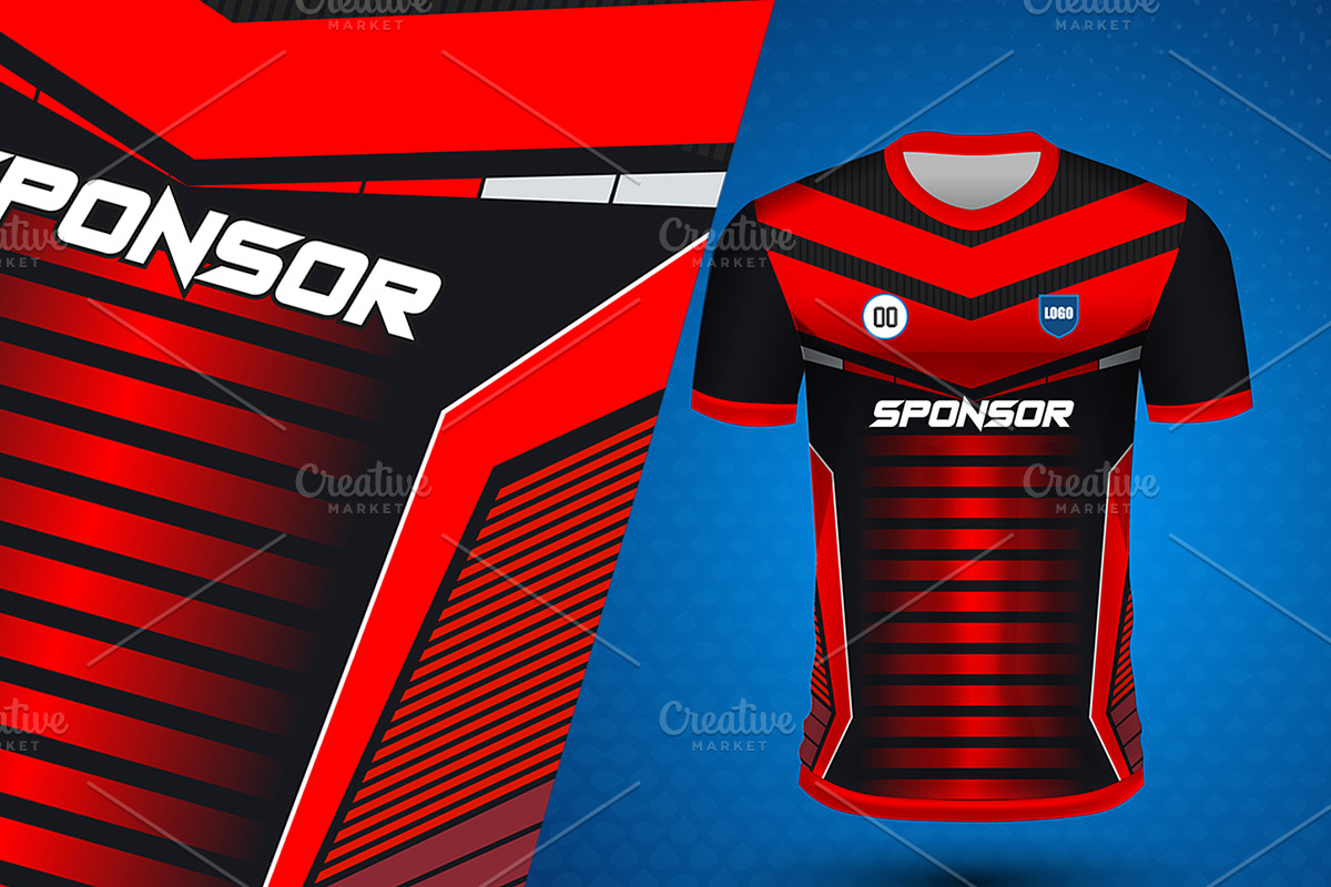 Soccer & Football Uniform Design, a Sport Illustration by samsulpassive (Photo 3 of 4)
