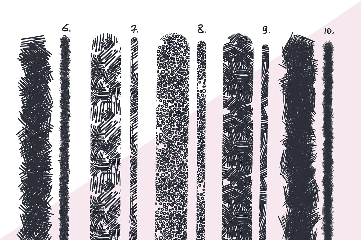 INK brush set for PROCREATE, a Brush Add-On by Ibrin's Shop (Photo 3 of 4)