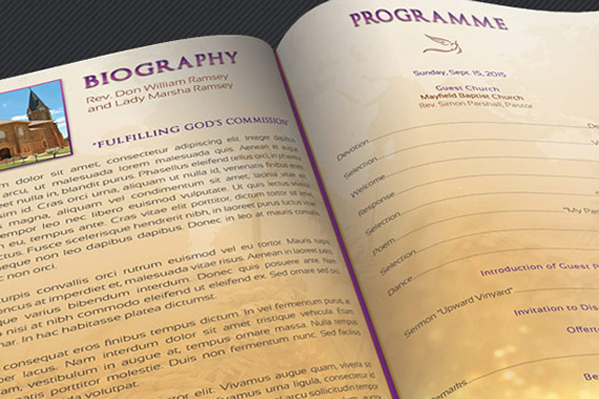 Clergy Anniversary Service Program, a Templates & Theme by Godserv Designs (Photo 3 of 6)