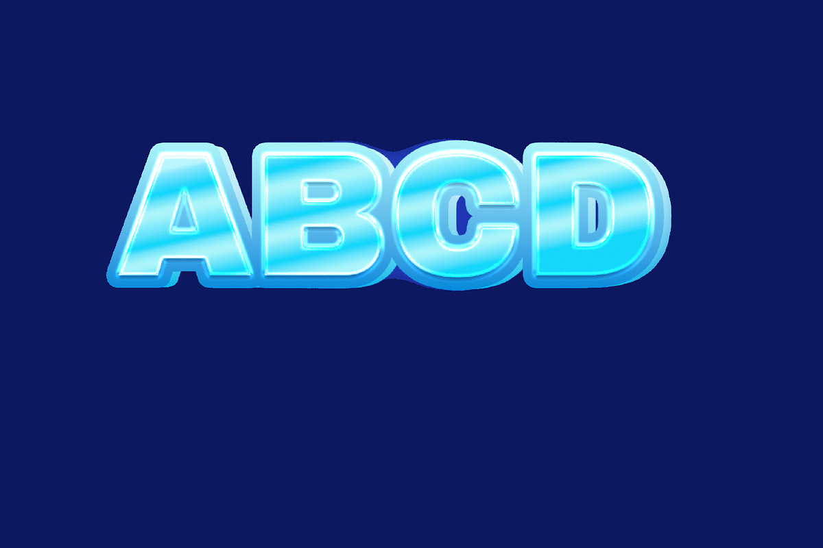 Icy Cold Bold 3D Text Effect preview 2