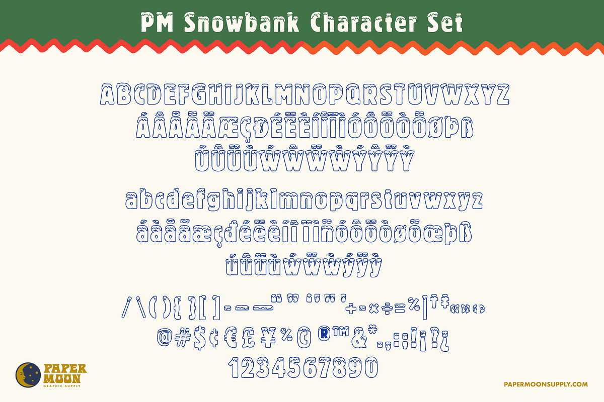 Snowbank Winter Font Duo, a Script Font by Paper Moon Graphic Supply (Photo 2 of 9)