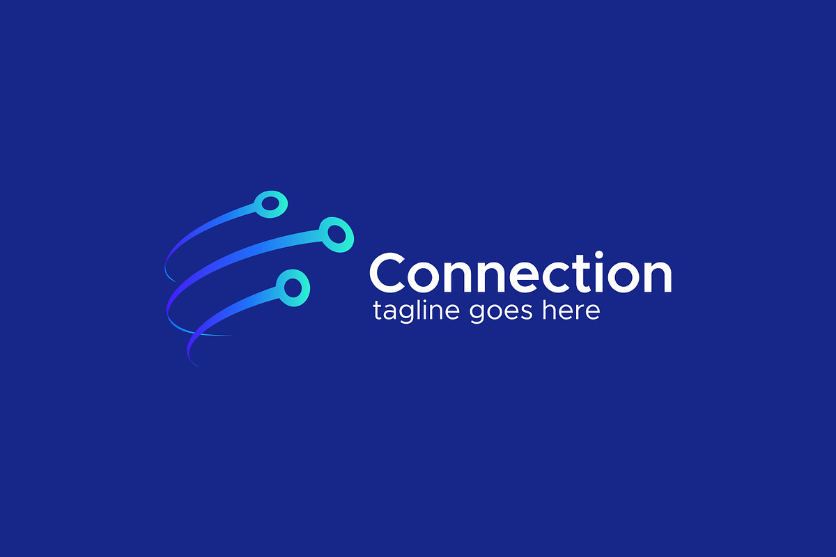 Connection Network Technology Logo, a Branding & Logo Template by Signatoro (Photo 2 of 3)