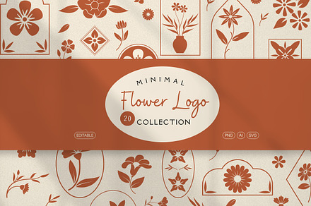Minimal Flower Logo Collection, an Object Graphic by Illustrava