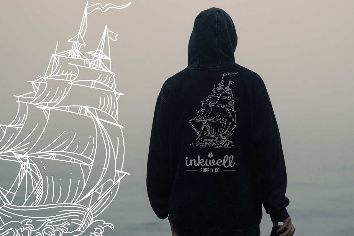 Sailor Logos - Vector Set, an Illustration by Inkwell Supply Co (Photo 3 of 8)