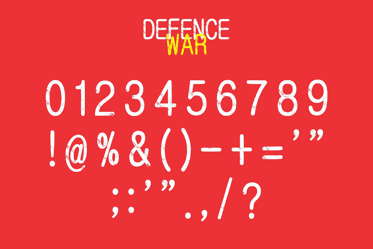 Defence War, a Font by Limited.studio (Photo 5 of 6)