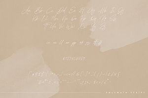 Polymath - Organic Script Font