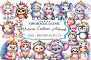 Unicorn Costume for Cute Animals, an Illustration by designcity5 (Thumbnail 1 of 5)