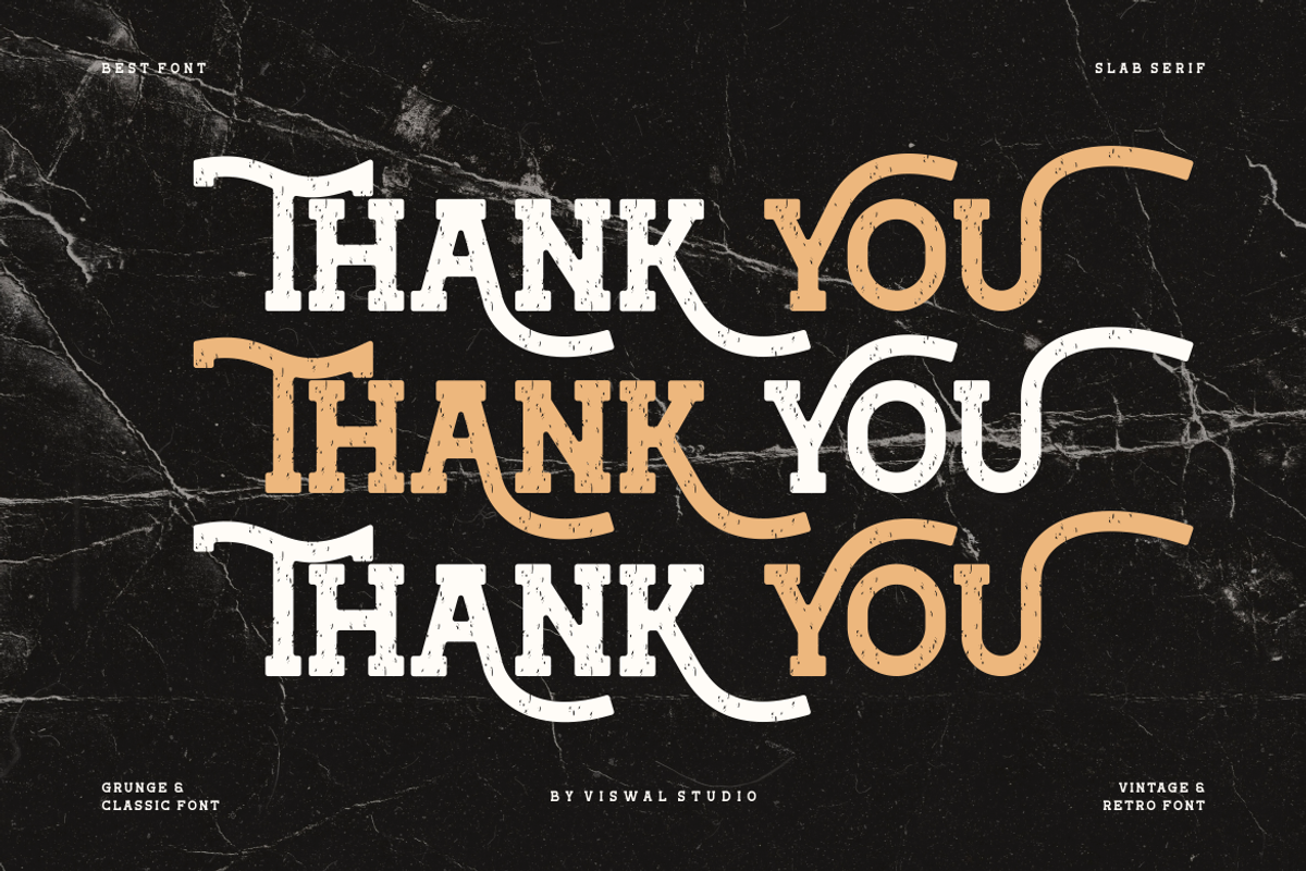 Emsix Champ - Vintage Retro Font, a Slab Serif Font by Viswal Studio (Photo 10 of 12)