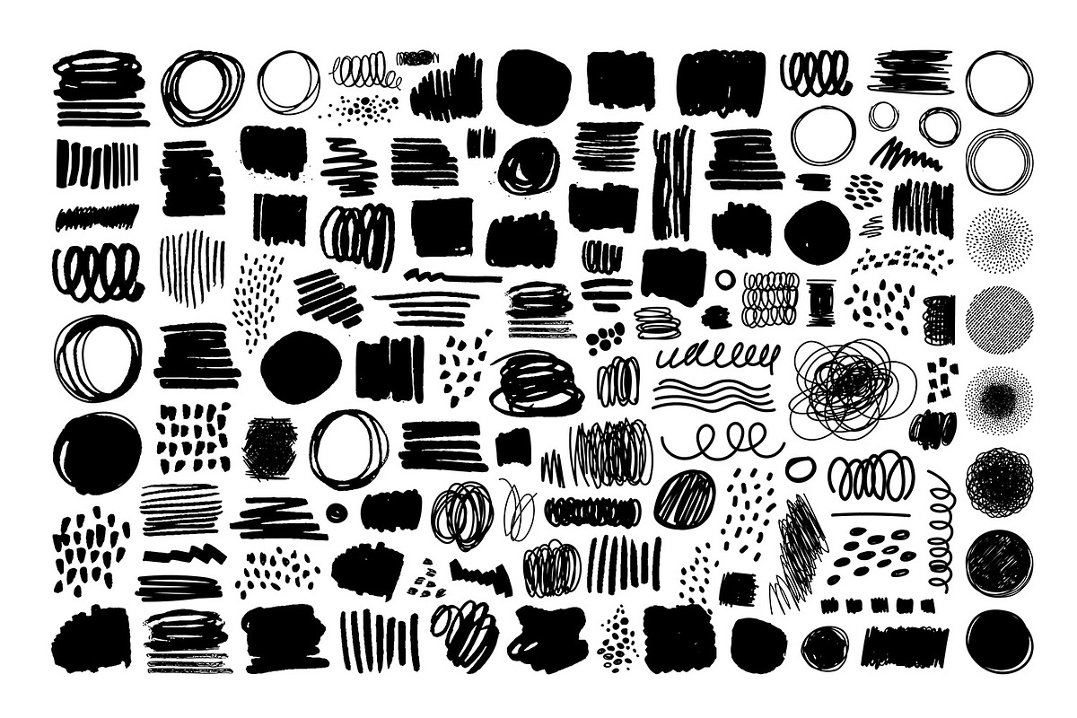Vector Hand Drawn Design Elements, a Decorative Illustration by FourLeafLover (Photo 8 of 20)