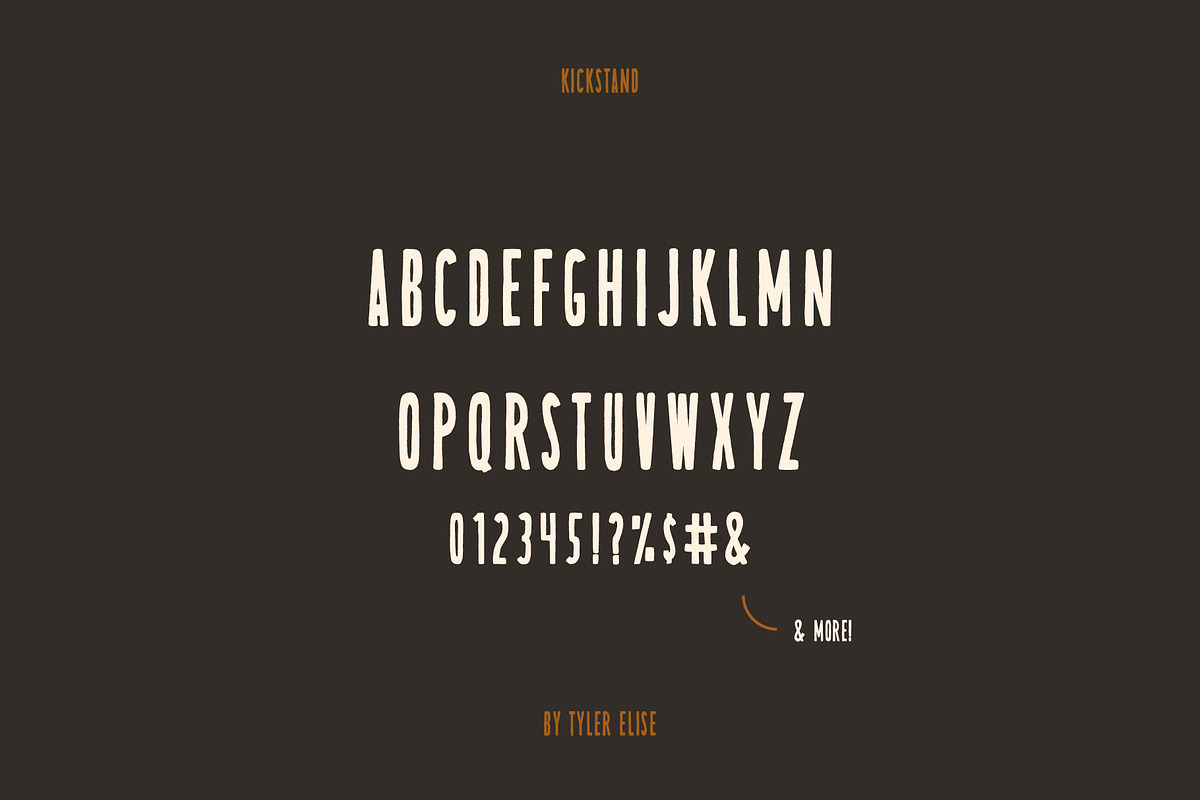 KICKSTAND by Tyler Elise, a Sans Serif Font by tylerelise (Photo 4 of 4)
