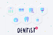Dentist | 32 Icons Set Hand Drawn, an Outline Icon by Marina Silence (Thumbnail 17 of 17)