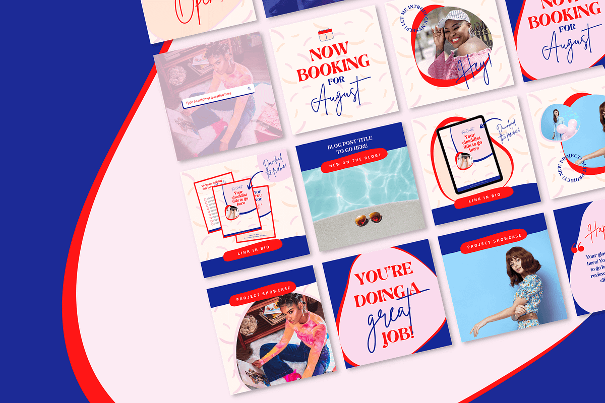 Bold Canva Instagram Post Template, a Social Media Template by Kurly Creative (Photo 4 of 9)