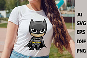 Chibi Superhero Vector Bundle, a Person Illustration by FancyDesignStudio (Thumbnail 4 of 8)
