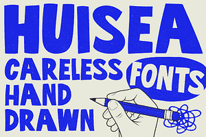 Huisea - Hand Drawn Fonts