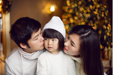 korean family mom dad and daughter, a Person Photo by SaulichPhoto