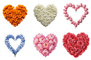 Heart Shaped Flower Clipart Bundle, an Illustration by Pixels.Craft (Thumbnail 5 of 7)