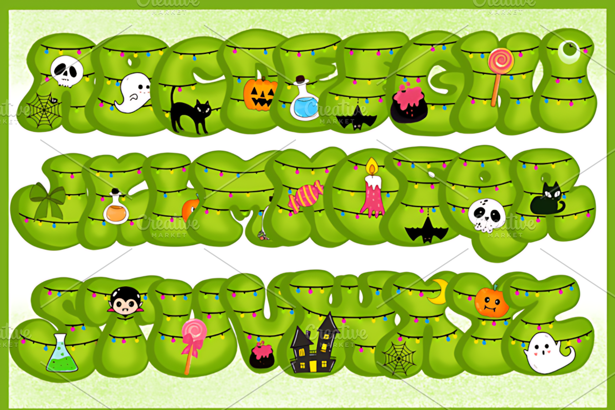 Halloween Font, a Handwritten Font by Coco Bloom (Photo 5 of 9)