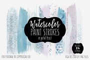 Petal Frost Watercolor Paint Strokes, a Texture Graphic by ClipartBrat Graphics (Thumbnail 1 of 2)