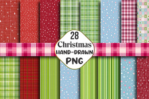 Christmas Hand-Drawn Background, an Illustration by CraftArtStudio