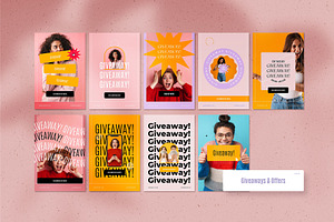 Energetic Instagram Templates CANVA