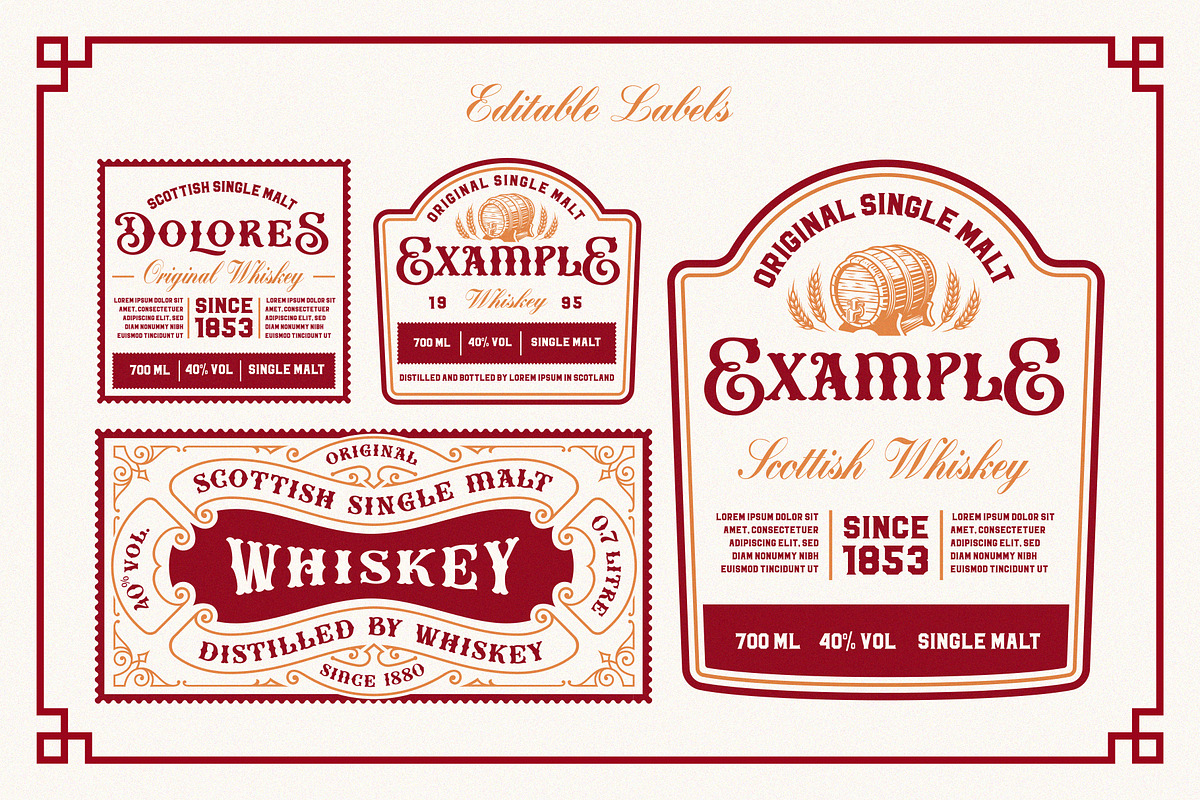 Brooks Vintage Font preview 8