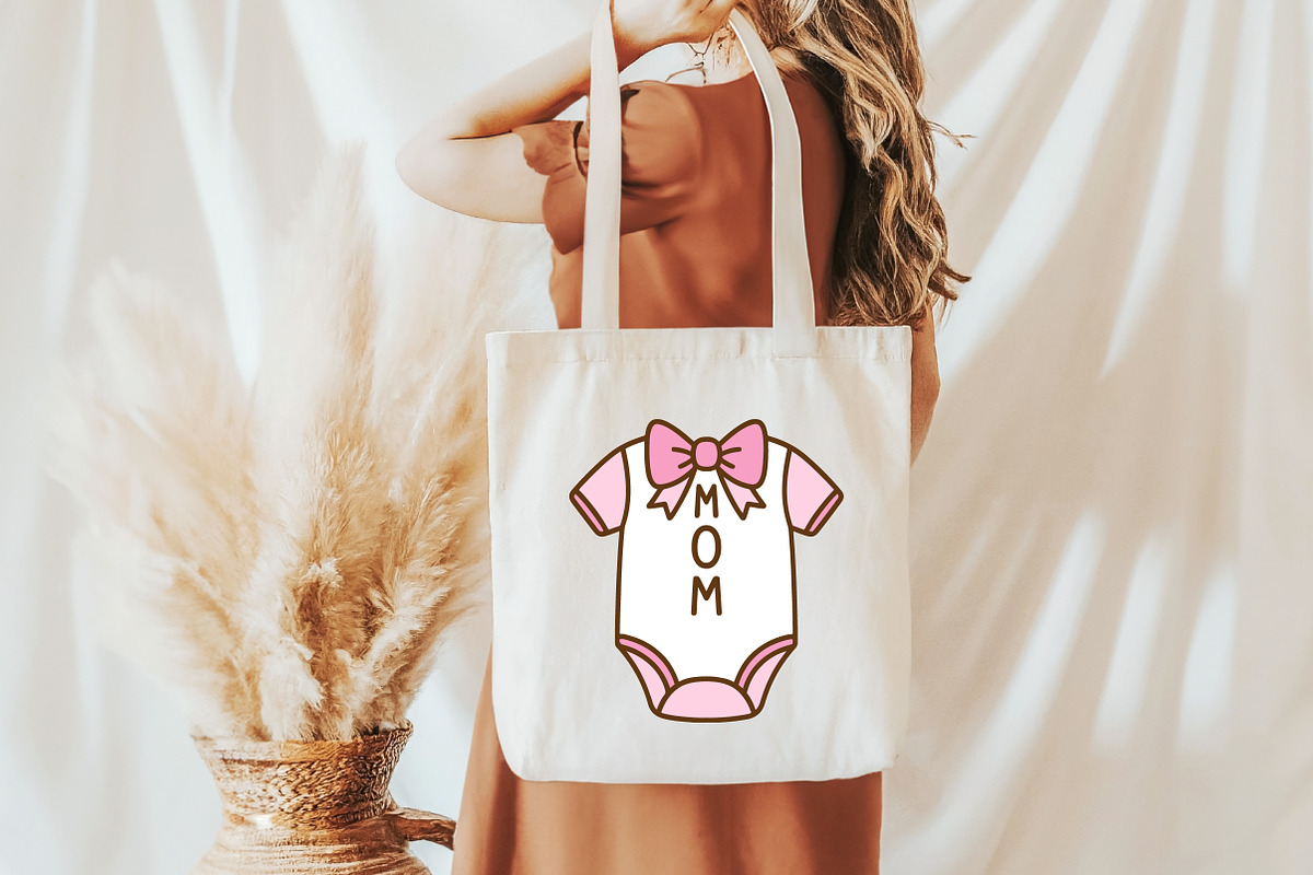 Cute Mom Baby Onesie SVG, an Object Graphic by Creative Art (Photo 3 of 6)